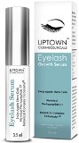Eyelash Growth Serum for Long Eyelashes From Uptown Cosmeceuticals Contains Stem Cell and Myristoyl Pentapeptide-17 Dermatologist Lab Tested Best Lash and Eyebrow Growth Product 4 Months Supply 35ml