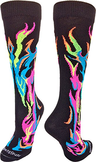MadSportsStuff Flame Over the Calf Athletic Socks (available in 6 colors)