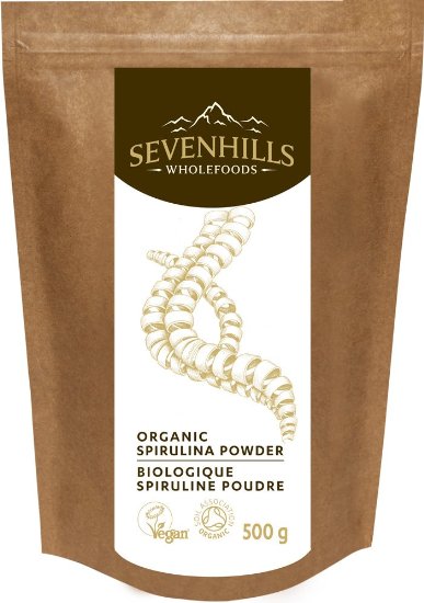 Sevenhills Wholefoods Organic Spirulina Powder 500g Soil Association certified organic