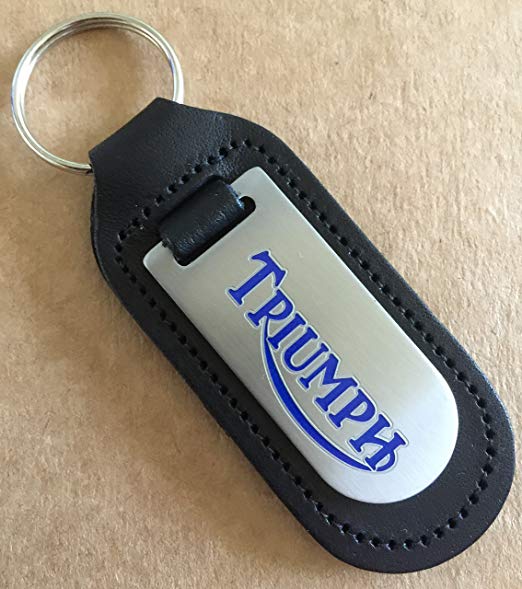 Triumph Keyring - Genuine Leather Keyring Keyfob