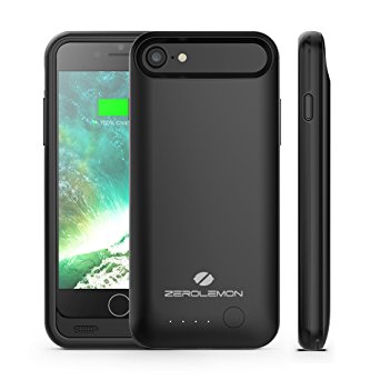 iPhone 7 Battery Case, ZeroLemon 3100mAh Slim Juicer Portable Charger iPhone 7 Charging Case-Black