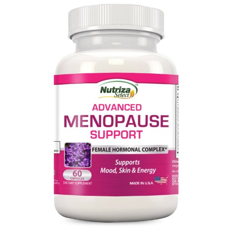 Advanced Menopause Support - Natural Menopause Relief for Hot Flashes, Night Sweats, Mood Swings & Vaginal Dryness - Black Cohosh, Soy Isoflavones & Herbal Extract Formula - Does Not Include Hormones