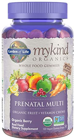 Garden of Life - Mykind Organics Prenatal Multi Whole Food Gummies Berry - 120 Gummies, 1 Units