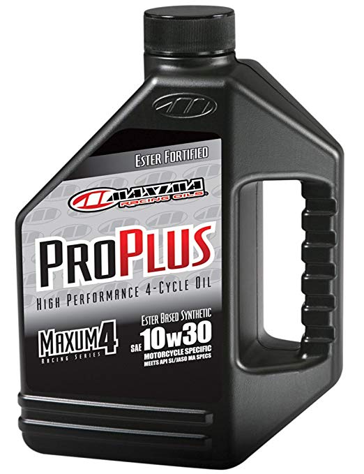 Maxima (30-019128) Pro Plus  10W-30 Synthetic Motorcycle Engine Oil - 1 Gallon Jug