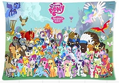 Cartoon My Little Pony Custom Rectangle Pillow Cases 20x30 (one side) Friendship is Magic Children/kids Favorite