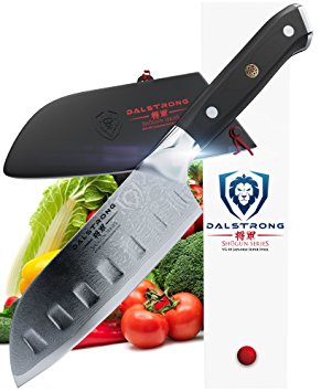 DALSTRONG Mini Santoku Knife - Shogun Series - 5" - Japanese AUS-10V - Vacuum Heat Treated -w/Guard"