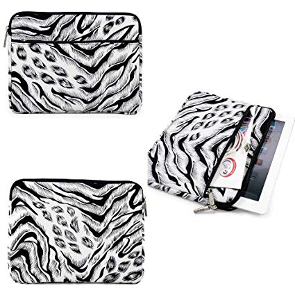 Exclusive Neoprene Protective Tablet Glove with Accessory Pocket (Animal Print)for Wacom Intuos Draw CTL490DW Digital Drawing and Graphics Tablet