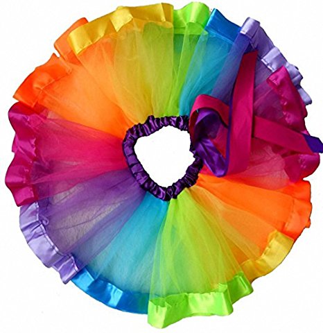 belababy Girls Skirt Rainbow Tutu for Toddler Dress up