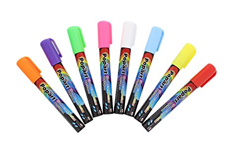 ABN Liquid Chalk Pen Neon Car Markers 8-Pack