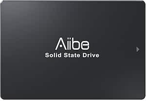 Aiibe 128GB Internal Solid State Drive SATA III SSD 128GB 2.5” SSD Drive Internal Up to 450MB/s SSD Hard Drive for Computer Laptop (Black)