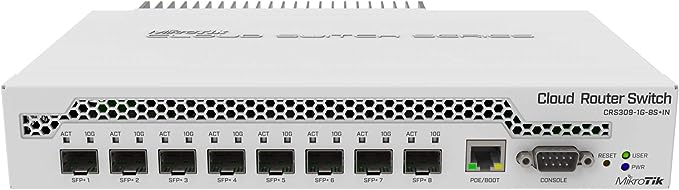 MikroTik CRS309-1G-8S in Desktop Switch 1Gigabit Ethernet Port, 8 SFP  10Gbps Ports