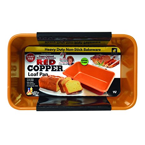 Red Copper Loaf Pan by BulbHead