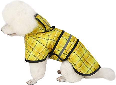 HDE Dog Raincoat Hooded Slicker Poncho for Small to X-Large Dogs and Puppies