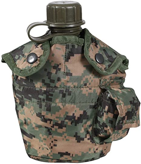 Rothco G.I. Style Canteen Cover, Woodland Camo