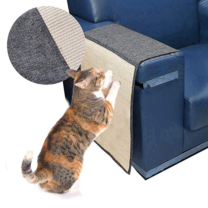Urijk Cat Scratch Mat Sofa Shield, Cat Scratch Furniture Protector Cover for Couch Chair, Washable Durable Cat Scratching Pad to Prevent Furniture Scratching, 51" L x 18" W