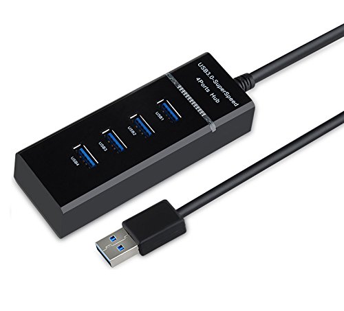 4-port USB 3.0 Hub, Ultra Slim, Super Speed Data Transfer Rates up to 5Gbps (A)