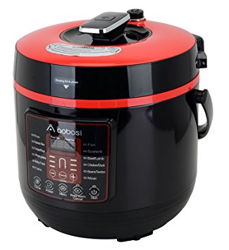 Aobosi YBW60-100Q1 Programmable Pressure Cooker 6Qt/1000W Stainless Steel Cooking Pot Digital Cooker