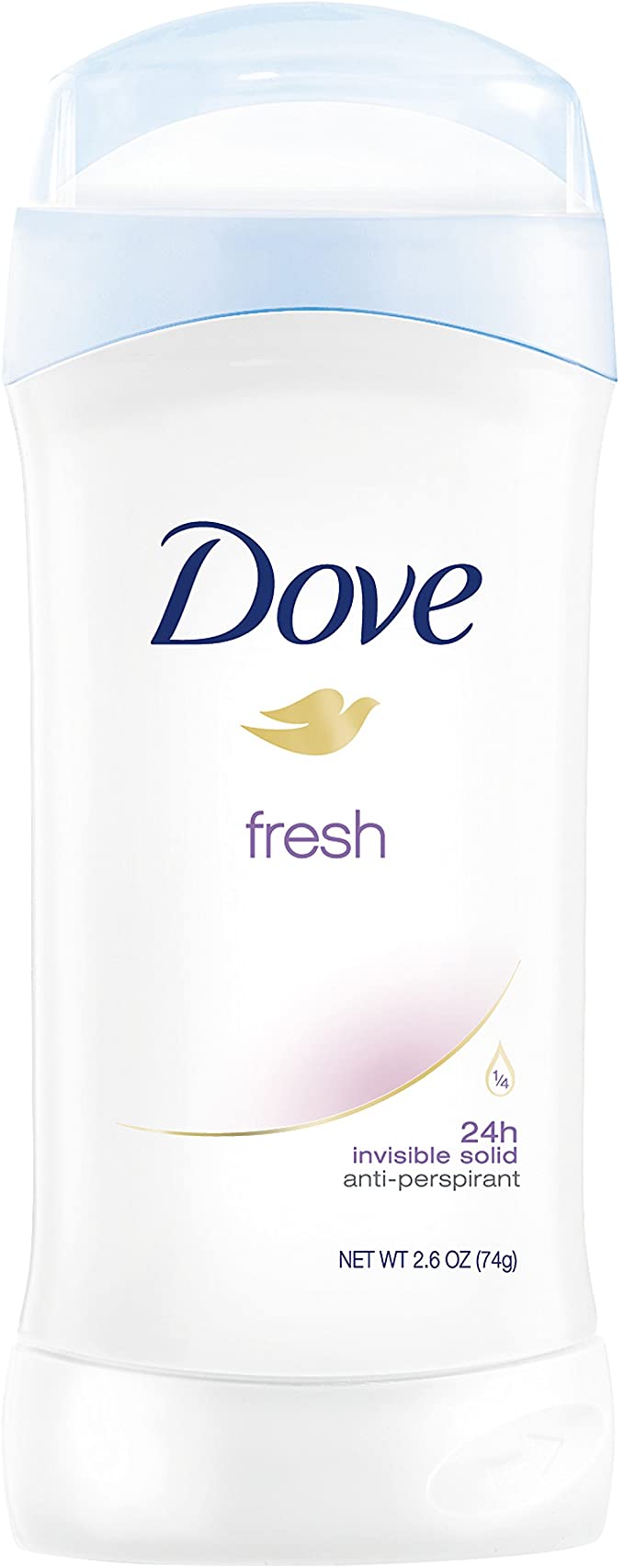 Dove Fresh Invisible Solid Anti Perspirant Deodorant Stick for Unisex, 2.6 Ounce