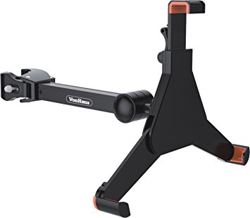 VonHaus Black Universal Tablet Mount Clamp for Music / Microphone Stand Suitable for 8.9" - 10.4" tablets   Ipad 1/2/3/4/Air Free 2 Year Warranty