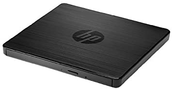 HP External Portable Slim Design CD/DVD RW Write/Read Drive, USB, Black (F2B56AA)