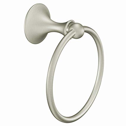 Moen DN7786BN Lounge Towel Ring, Brushed Nickel