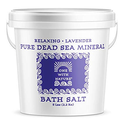 100% Pure Dead Sea Mineral Bath Salt 5Lb (Lavender)
