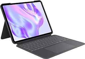 Logitech Combo Touch iPad Pro 13-inch (M4)(2024) Keyboard Case - Detachable backlit keyboard with kickstand, comfortable typing, multi-use mode - Midnight Black