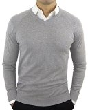 Comfortably Collared Mens Perfect Slim Fit V-Neck Sweater