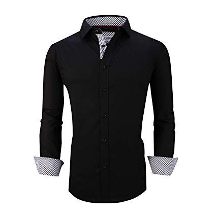 Alex Vando Mens Dress Shirts Regular Fit Long Sleeve Men Shirt