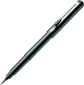 Pentel Portable Fude Pinselstift, Fude, schwarzer Körper, Medium (XGFKP-A)