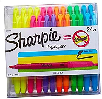 Liquid Pocket Highlighters Assorted Colors | Chisel Tip Highlighter Pens, 24 Count Update Version (24-Count)