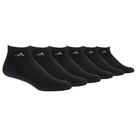 adidas Mens Athletic Quarter Sock Pack of Six Pairs