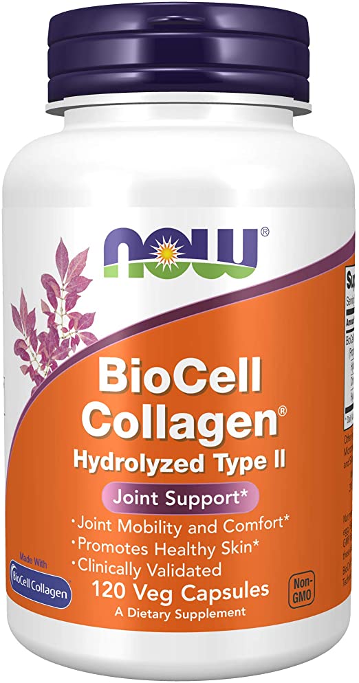 Now Foods BioCell Collagen Hydrolyzed Type II - 120 vcaps, 130 Gram