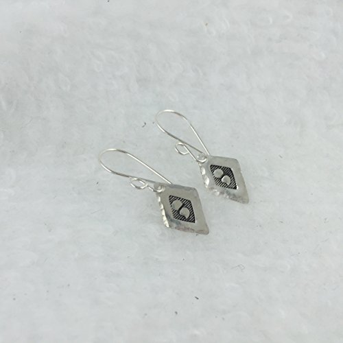 Sterling Silver Semicolon Drop Earrings