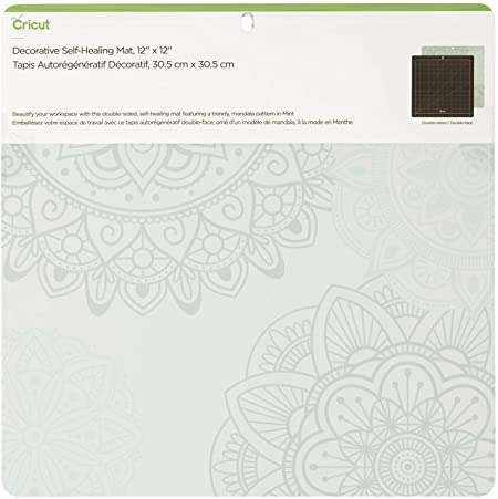 Cricut Self Healing Cutting Mat - Cricut Mat for use with Cricut TrueControl Knife, Rotary Cutter, Craft Knife, Xacto Knife - 12" x 12" [Mint]