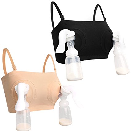 Easy Hands-Free Breastpump Bra 2pcs/Pack with Free Bra Extenders