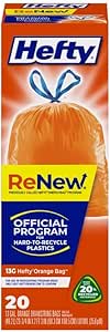 Hefty ReNew 13 gal Recycling Bags Drawstring 20 pk 1.01 mil