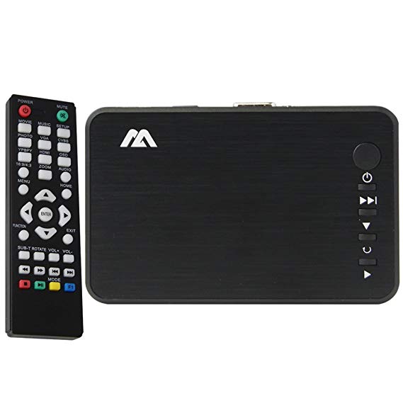 HDMI Portable Media Player, Buyee 1080P Full HD TV Digital Portable Mini Media Player Support All HD Format Like MKV, H.264