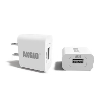 Axgio Universal USB Wall Charger Plug (2 Pack) 2.4A 12W Portable Travel Charger USB AC/DC Power Adapter for iPhone 6s 6 5s, Samsung Galaxy S7 S6 S5 Note 5 4, iPad and Kindle Fire