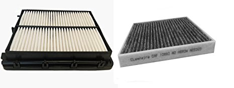 Cleenaire CEAF10 15,16 Hyundai Sonata SE, Limited, Sport Premium Engine and Cabin Air Filter Combo Pack Bundle Kit (Not For Hybird Or Turbo Models)