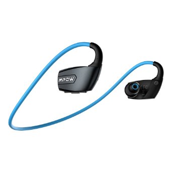 Mpow Antelope Bluetooth 4.1 Wireless Sports Headphones with Hands-free Calling, Long Working-Time, CVC6.0 Noise Reduction for Running Gym Exercise-Blue