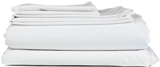 Thread Spread Hotel Collection 600 Thread Count Egyptian Cotton Sateen Twin XL 4 Piece Sheet Set White