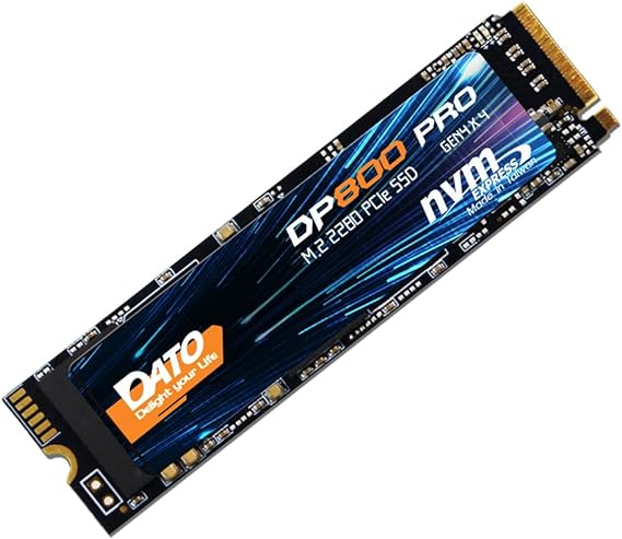 DATO DP800 Pro 1TB M.2 2280 PCIe Gen4x4 NVMe SSD Internal Solid State Drive for Gaming and Creators (Up to 5000/4600 MB/s)