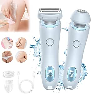 Modira Shaver, The Modira Shaver, Modira Mermaid Shaver, Waterproof Electric Razor for Women, 2 in 1 Electric Shaver Razors for Women, Women Electric Shaver (Blue)