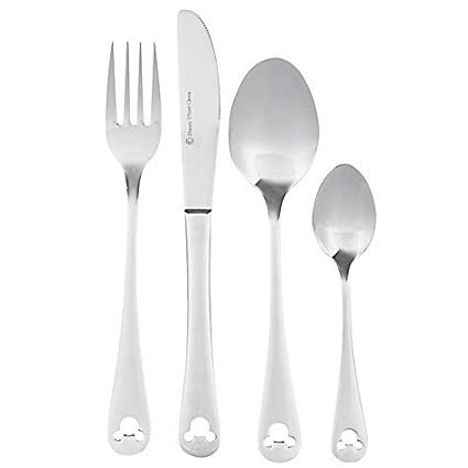 Disney Theme Park Exclusive Mickey Icon 24 Piece Flatware Set