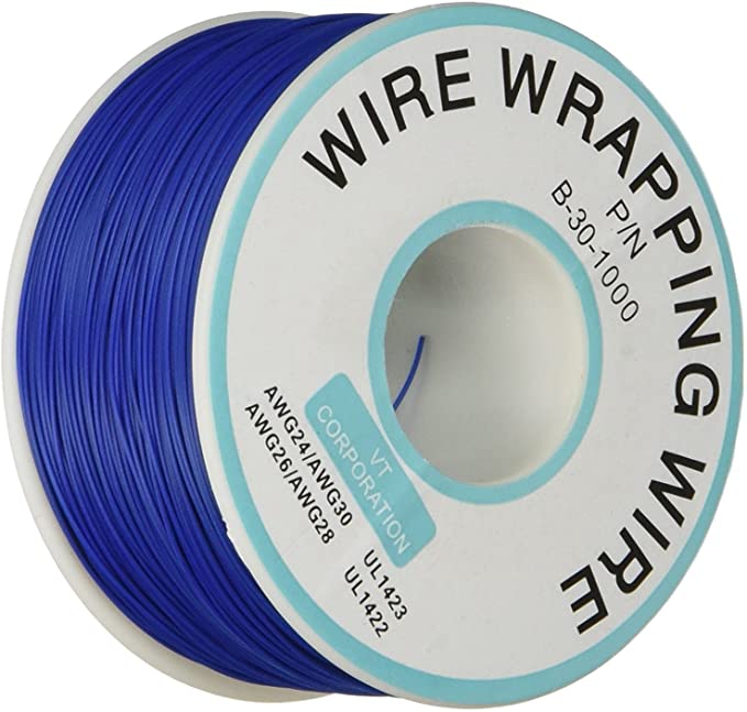 Breadboard P/N B-30-1000 Tin Plated Copper Wire Wrapping 30AWG Cable 305M Blue