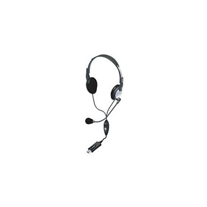 Andrea Electronics C1-1022600-1 model NC-185 VM USB High Fidelity Stereo USB Computer Headset with Noise Canceling Microphone and Volume/Mute Controls