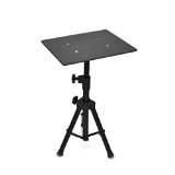 Pyle Laptop Projector Stand Heavy Duty Tripod Height Adjustable 28 To 46 For DJ Presentations Notebook Computer