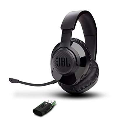 JBL Quantum 350 Wireless PC Gaming Headset, Detachable Boom mic, Lossless 2.4GH Wireless Technology, 22-Hour Battery, PC and PS Wirelessly Compatible (Black)