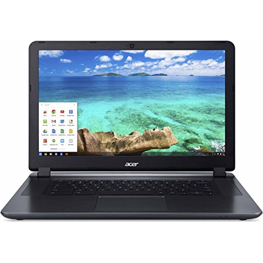 Acer Chromebook 15.6-inch Premium Flagship Laptop (Intel Dual-Core Processor up to 2.41GHz, 2GB RAM, 16GB SSD, 802.11ac WiFi, Bluetooth, USB 3.0, HDMI, Black) (Certified Refurbished)